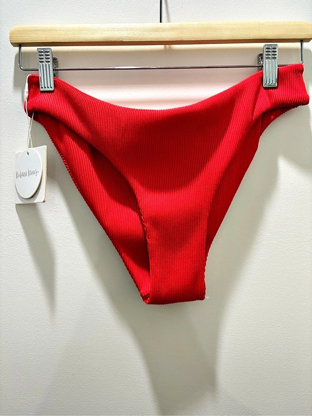 KuLani Kinis Red Bikini Bottom NWT